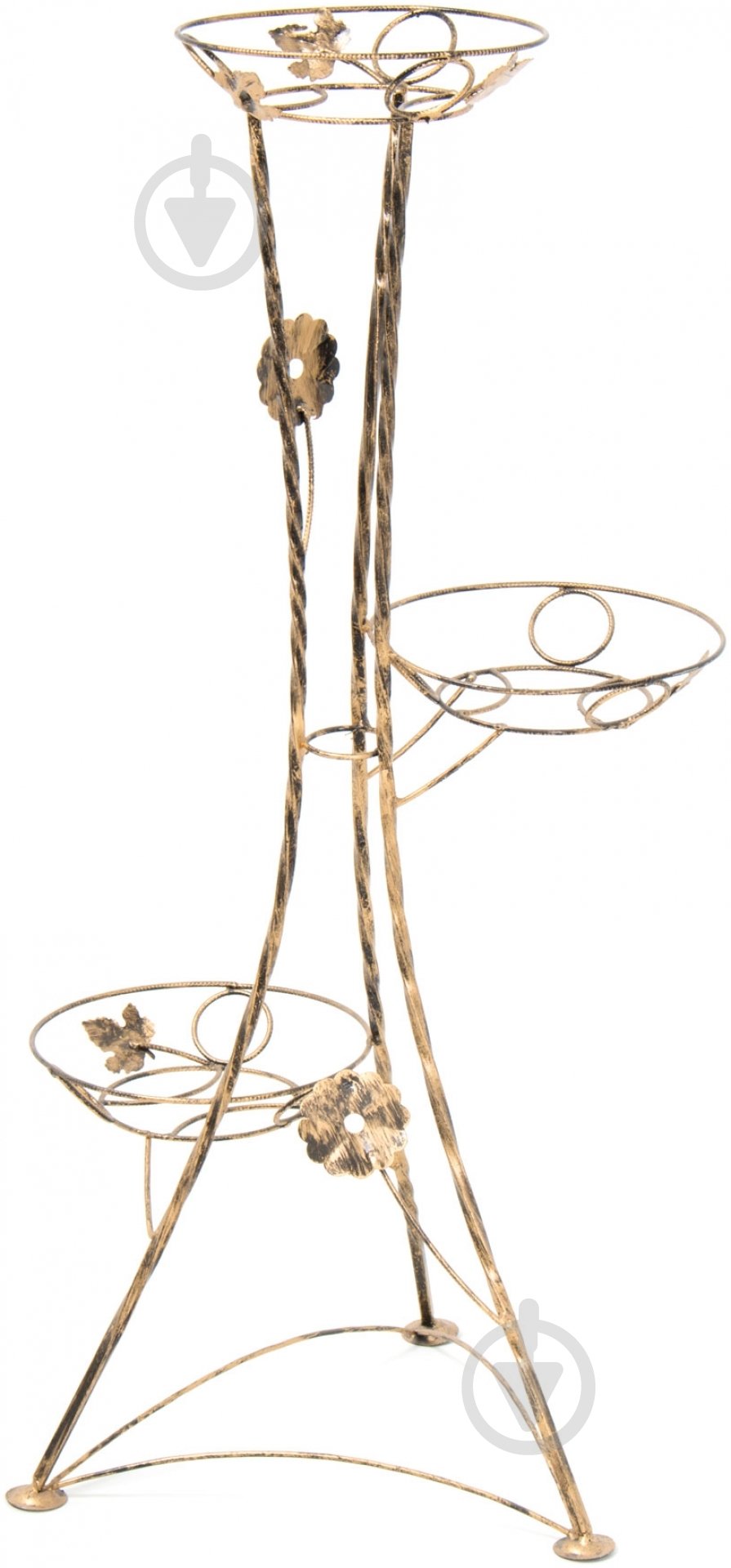 Подставка для растений ВКВ-Сервіс на 3 горшка Башня №3 40х90 см - фото 1