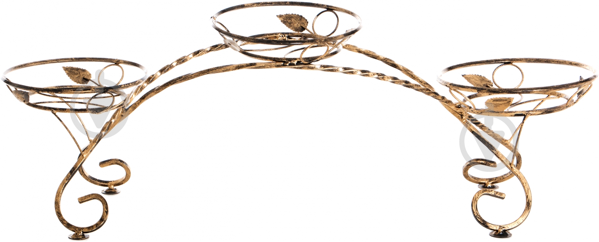 Подставка для растений ВКВ-Сервіс на 3 горшка Дуга №3 110х38 см - фото 1