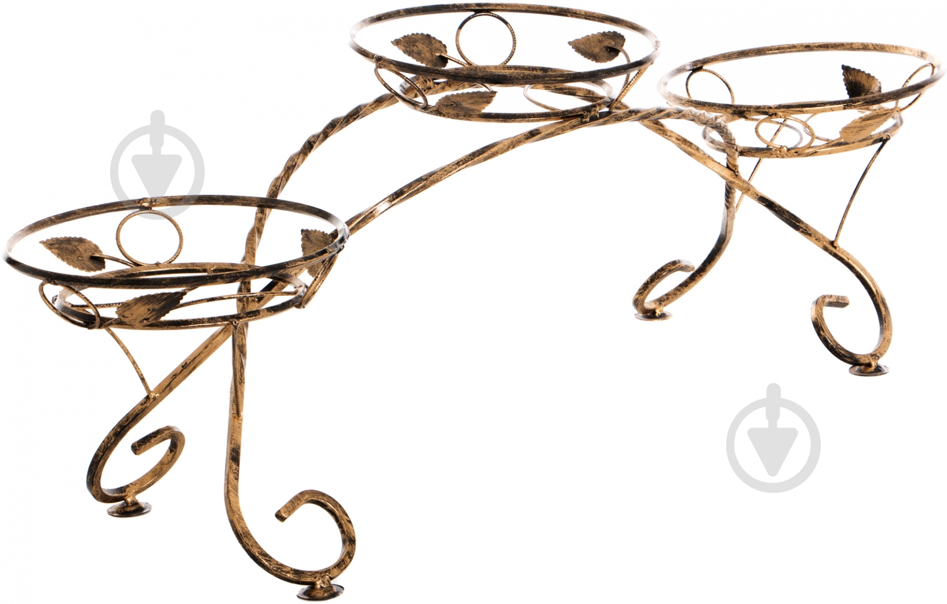 Подставка для растений ВКВ-Сервіс на 3 горшка Дуга №3 110х38 см - фото 2