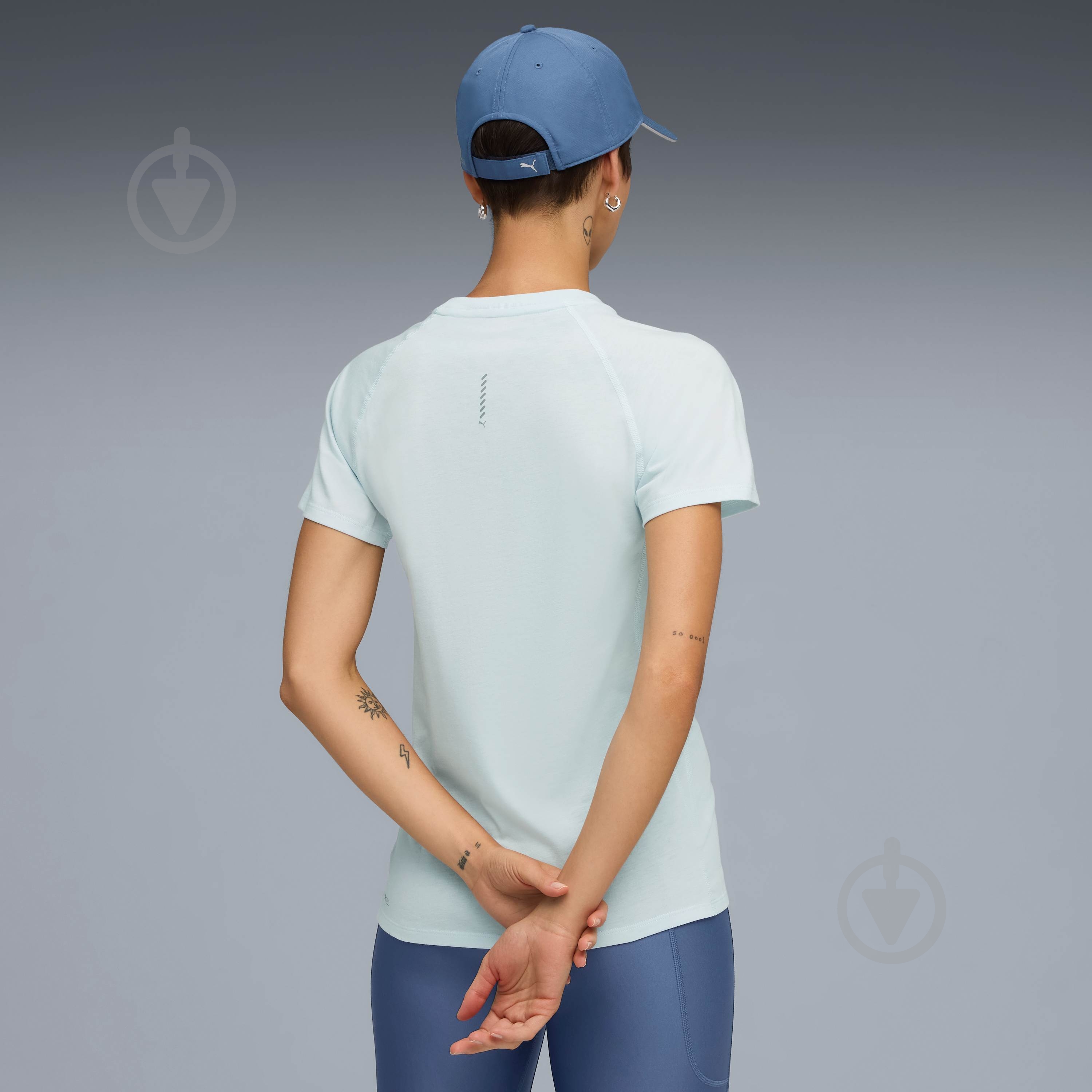 Футболка Puma RUN VELOCITY TEE (TRI-BLEND) 52658099 р.XL синий - фото 2 Футболка Puma RUN VELOCITY TEE (TRI-BLEND) 52658099 р.XL синий - фото 2