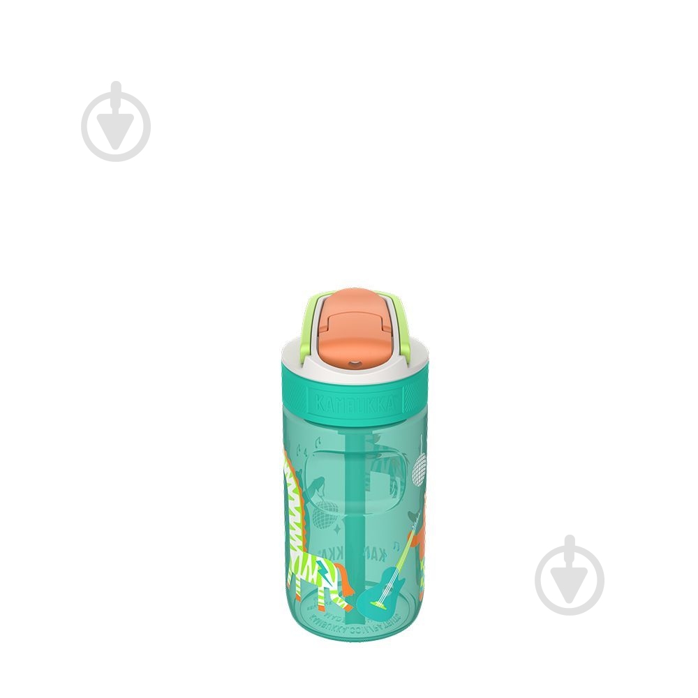 Пляшка для води Kambukka Lagoon kids Disco Zoo 400 мл помаранчева (11-04058) - фото 2