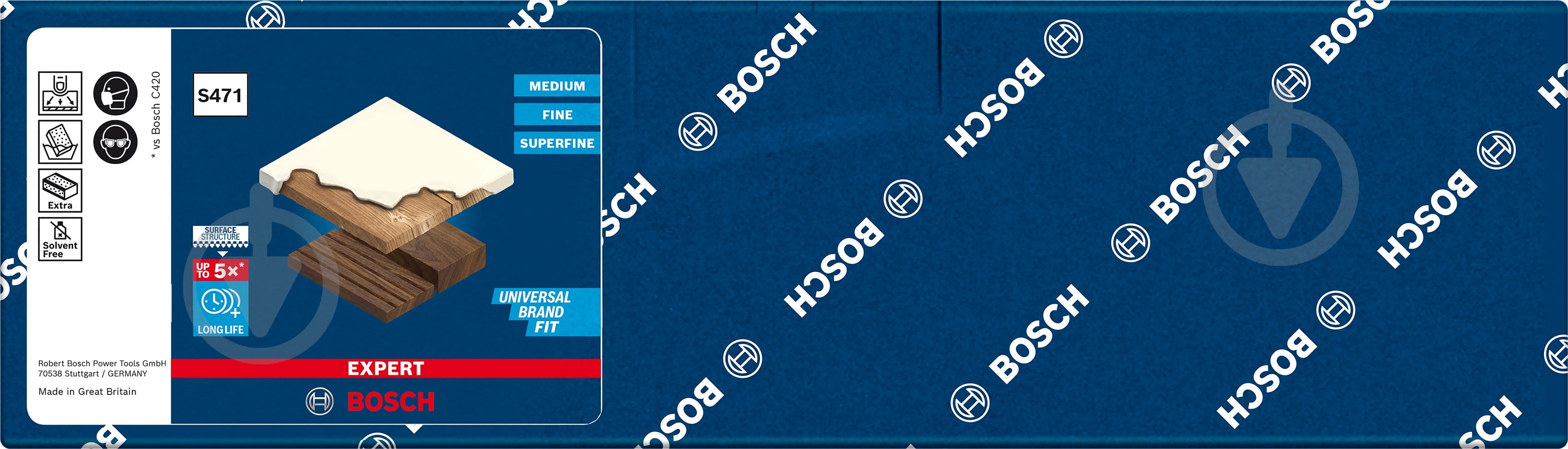 Губка шліфувальна Bosch P471 EXPERT 2608901169 - фото 3