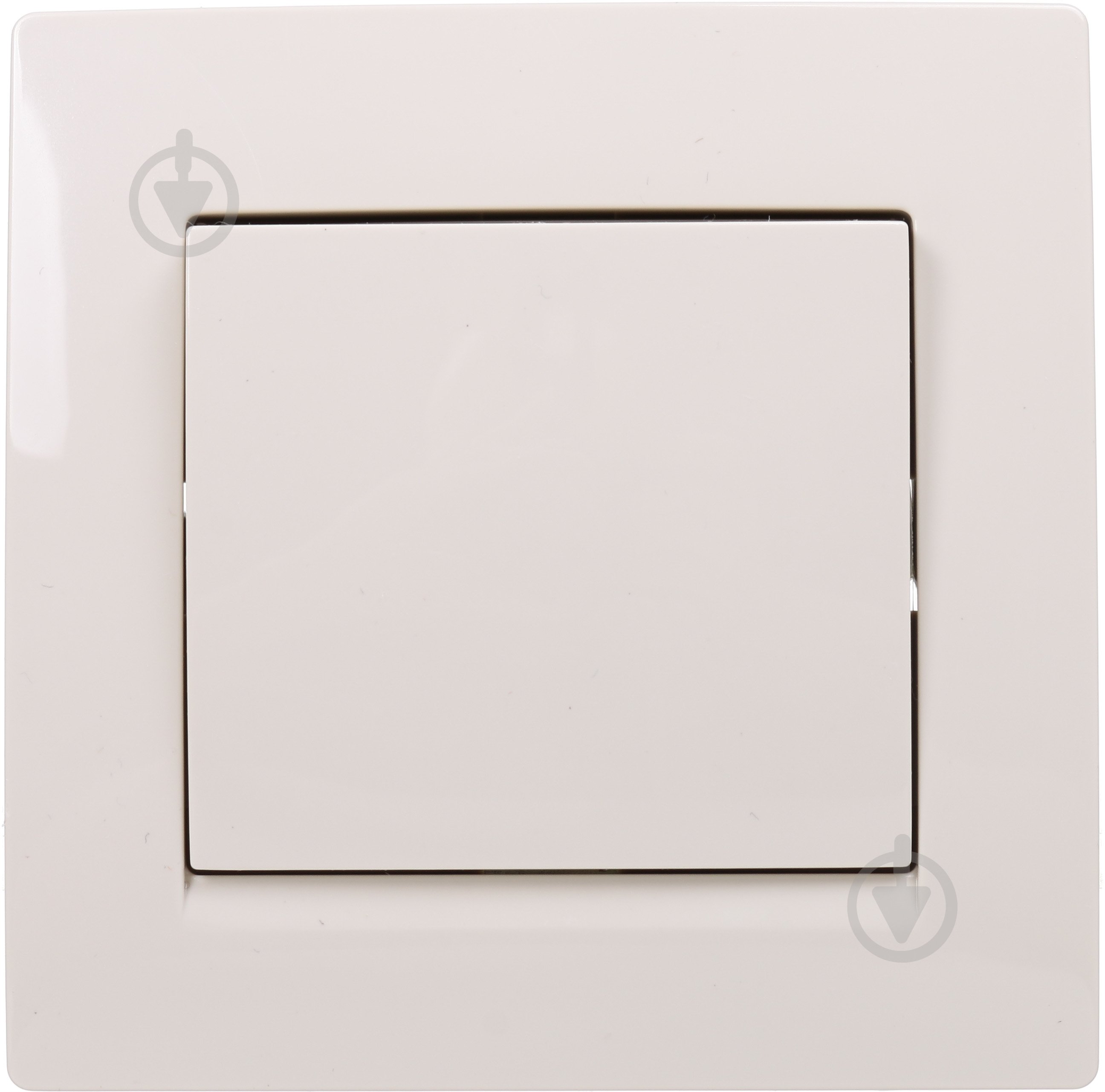 Вимикач одноклавішний одноклавішний UP! (Underprice) One Plus без підсвітки кремовий 706-0303-100 - фото 1