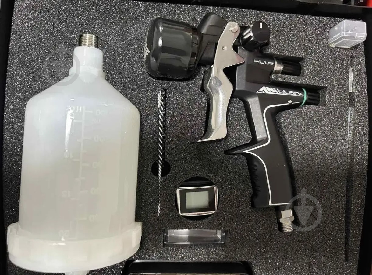 Краскопульт пневматический ANI ANI BLACK S HVLP 1,3 1/4MG AH141744 - фото 4 Краскопульт пневматический ANI ANI BLACK S HVLP 1,3 1/4MG AH141744 - фото 4