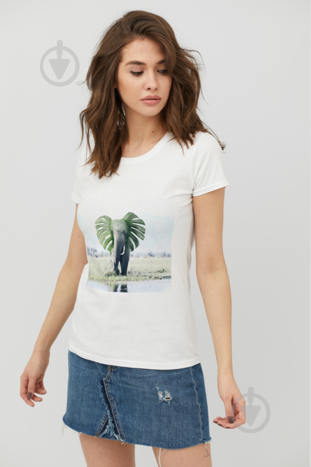 Футболка YAPPI Basic WW1290 р.S белый - фото 1 Футболка YAPPI Basic WW1290 р.S белый - фото 1