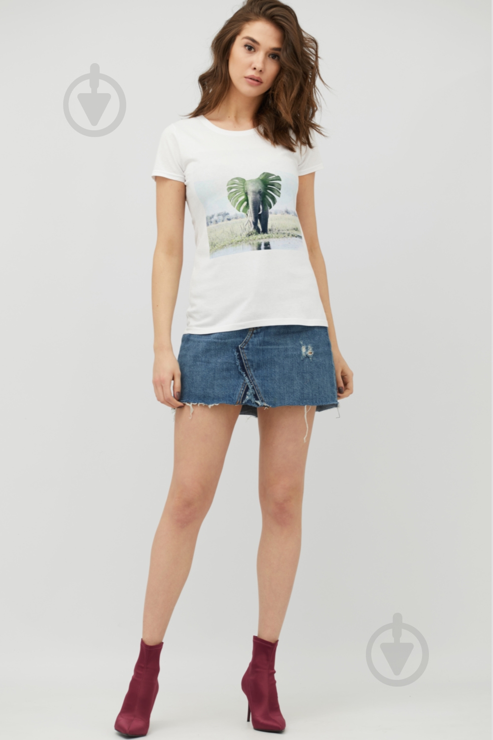 Футболка YAPPI Basic WW1290 р.S белый - фото 2 Футболка YAPPI Basic WW1290 р.S белый - фото 2