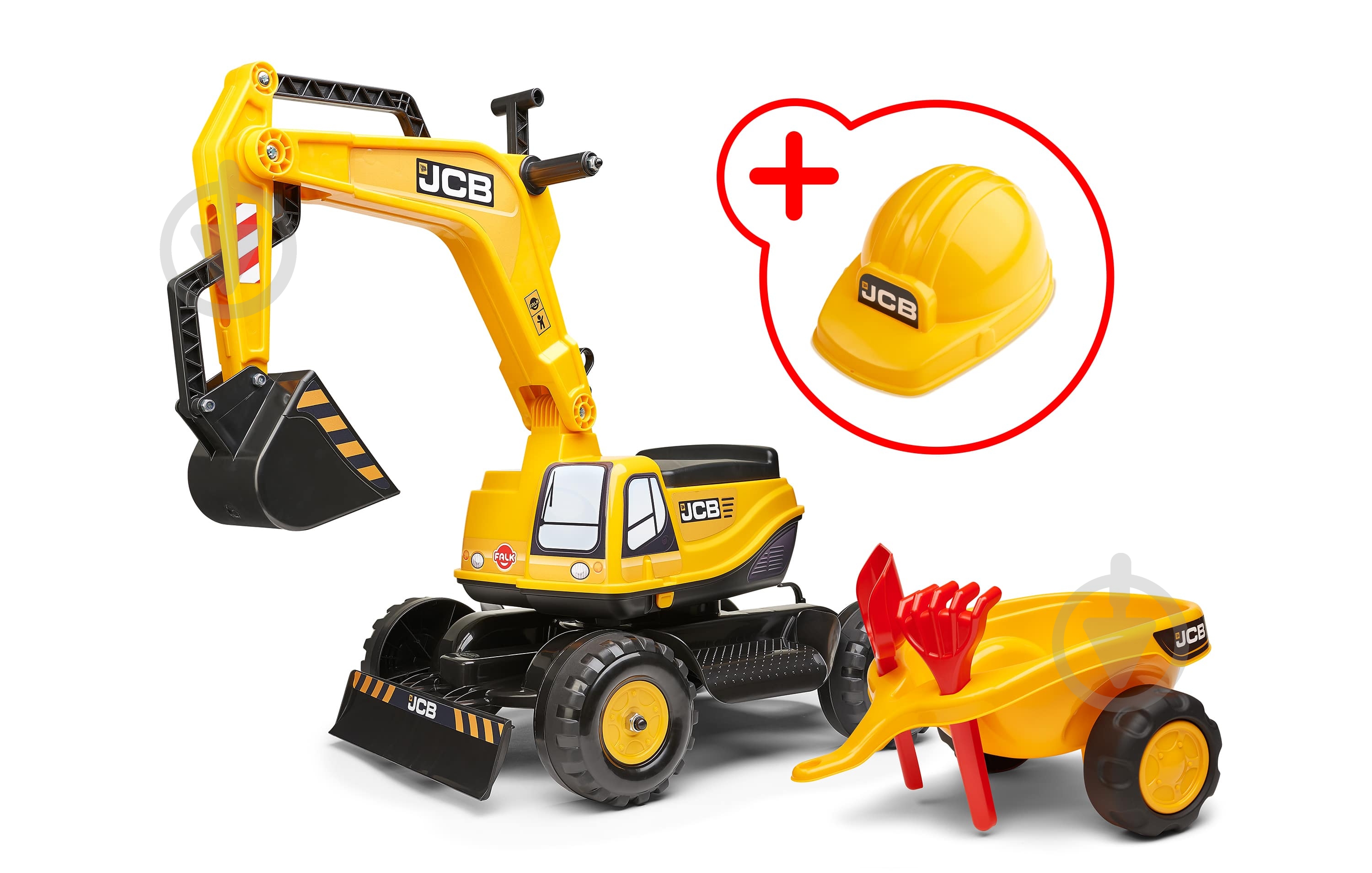 Екскаватор Falk 135A JCB жовтий 135A - фото 1