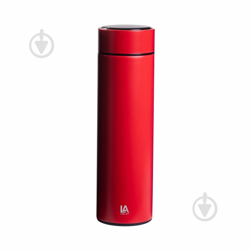 Термос Line Art Cusco з індикатором температури 500 мл червоний - фото 1 Термос Line Art Cusco з індикатором температури 500 мл червоний - фото 1