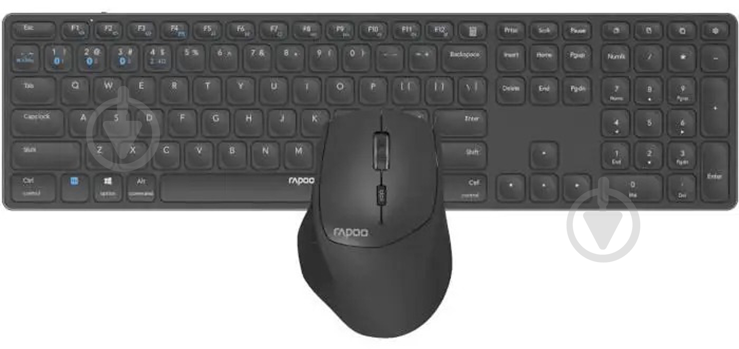 Комплект беспроводной RAPOO 9800M Wireless dark grey - фото 2 Комплект беспроводной RAPOO 9800M Wireless dark grey - фото 2