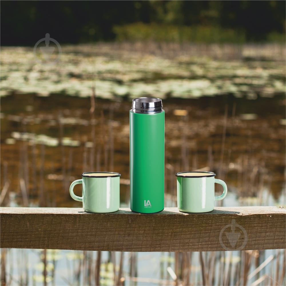 Термос Line Art Cusco з індикатором температури 500 мл зелений - фото 5 Термос Line Art Cusco з індикатором температури 500 мл зелений - фото 5