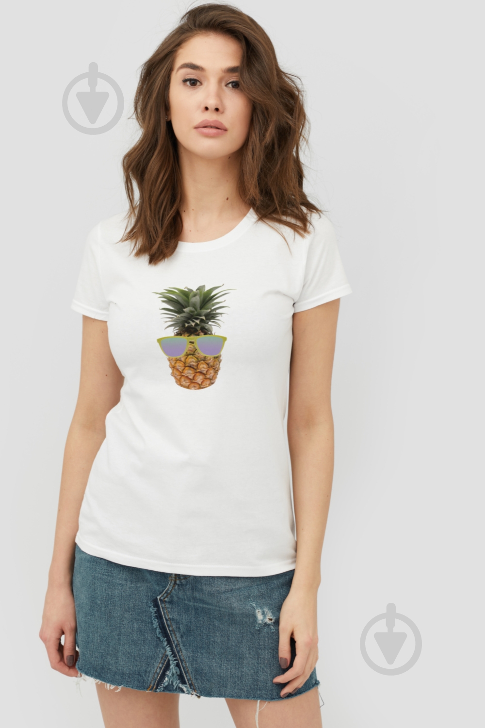 Футболка YAPPI Basic WW1281 р.M белый - фото 1