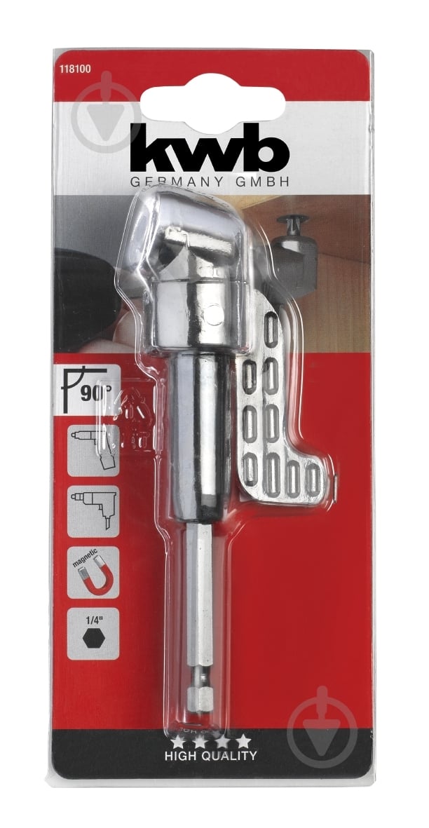 Адаптер KWB угловой 1/4" KWB 1181-00 - фото 1