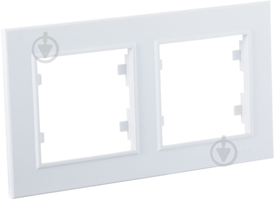 Рамка двухместная Makel Karea 00 горизонтальная белый - фото 2