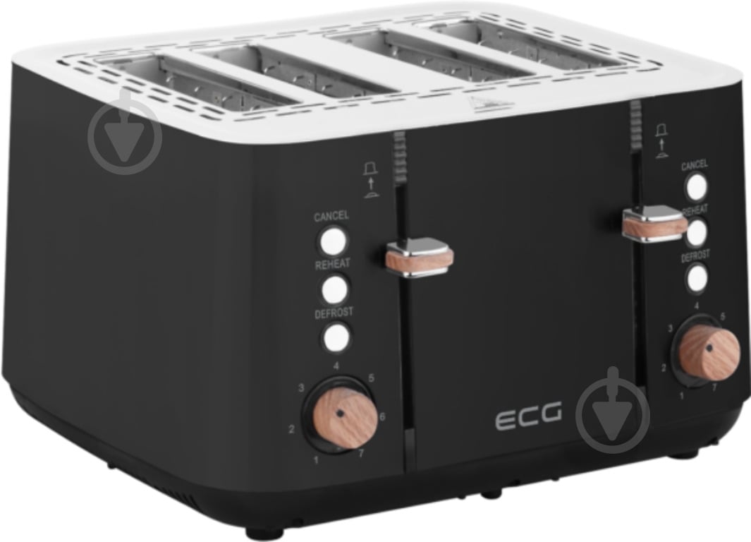 Тостер ECG ST 4768 Timber Black - фото 1