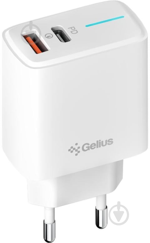 Зарядний пристрій Gelius Radiance GP-HC058 1Type-C + 1USB - фото 1