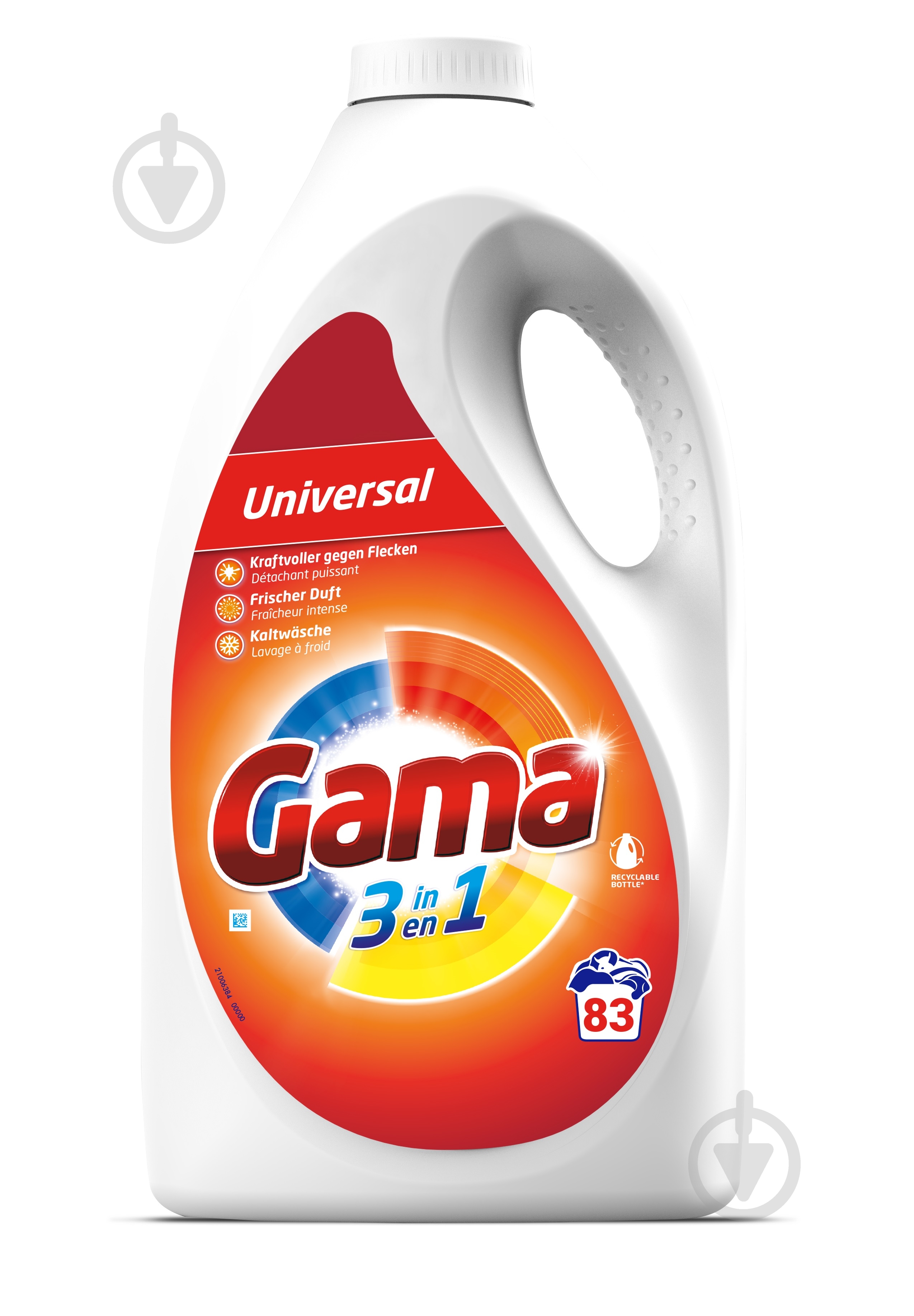 Гель для машинной и ручной стирки Gama Универсальный 3,735 л - фото 1 Гель для машинной и ручной стирки Gama Универсальный 3,735 л - фото 1