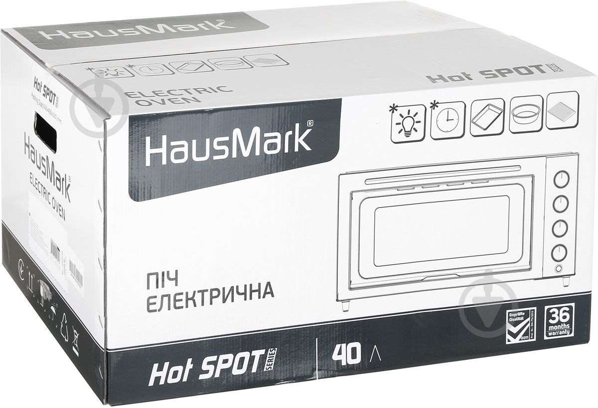Електрична піч HausMark HSO-4005IX - фото 6 Електрична піч HausMark HSO-4005IX - фото 6