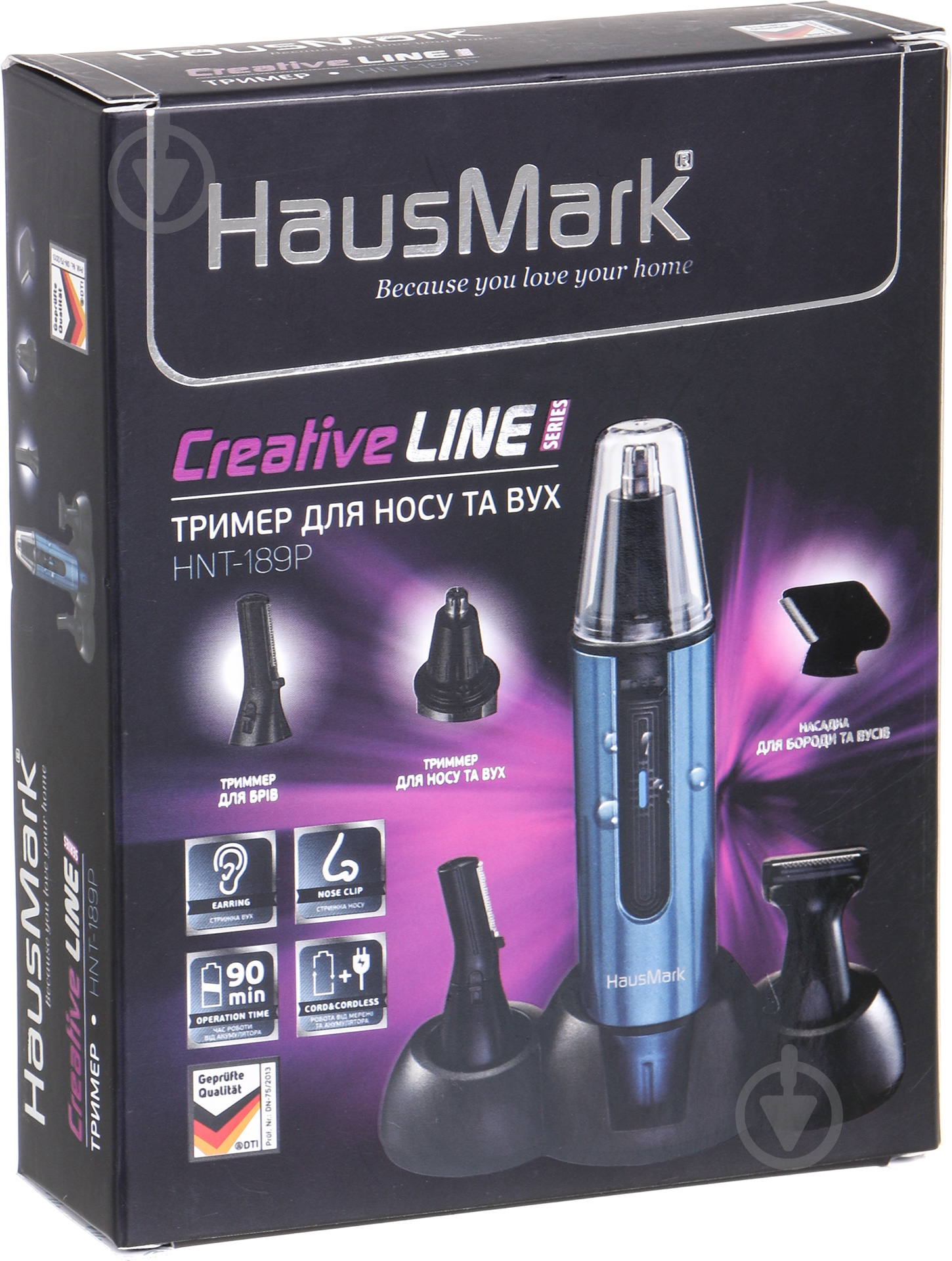 Триммер для носа и ушей HausMark HNT-189P - фото 9 Триммер для носа и ушей HausMark HNT-189P - фото 9