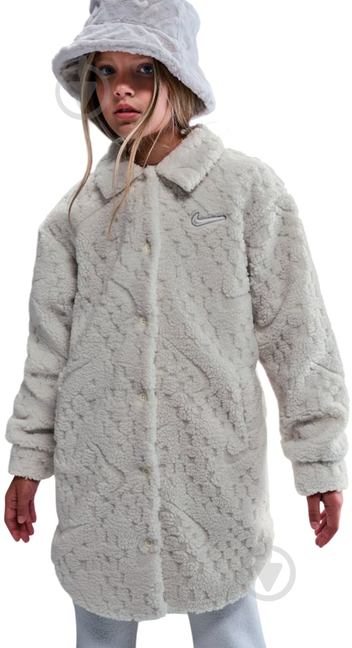 ᐉ Куртка для девочек Nike G NSW JKT COZY DELUXE HV0402-047 р.L