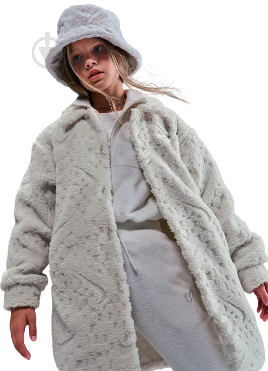 ᐉ Куртка для девочек Nike G NSW JKT COZY DELUXE HV0402-047 р.L