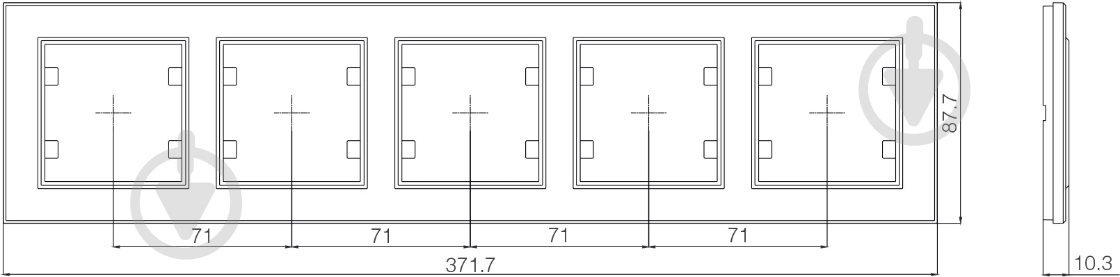 Рамка пятиместная Makel Karea горизонтальная белый - фото 4 Рамка пятиместная Makel Karea горизонтальная белый - фото 4