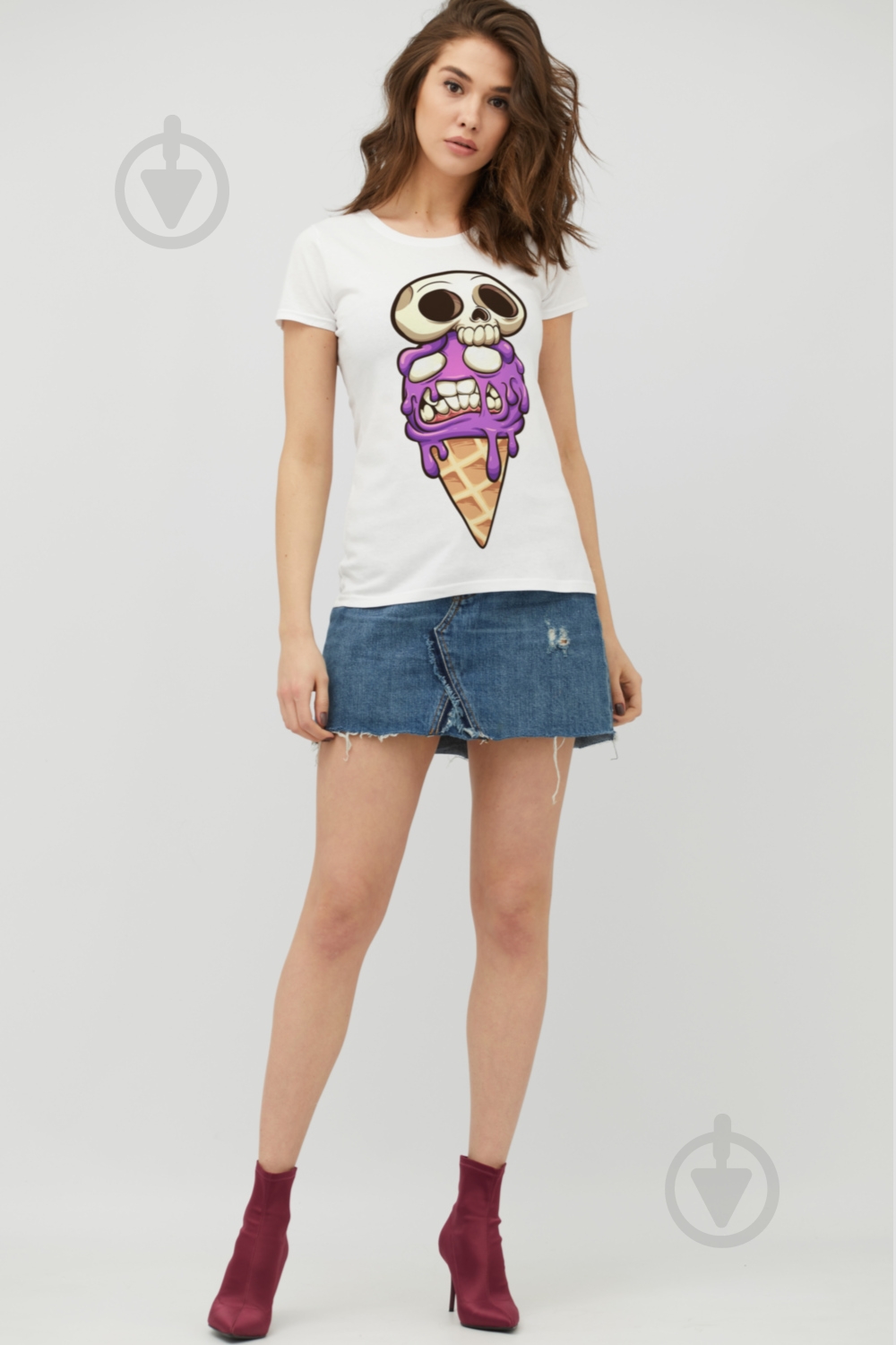 Футболка YAPPI Basic WW1283 р.S білий - фото 2 Футболка YAPPI Basic WW1283 р.S білий - фото 2