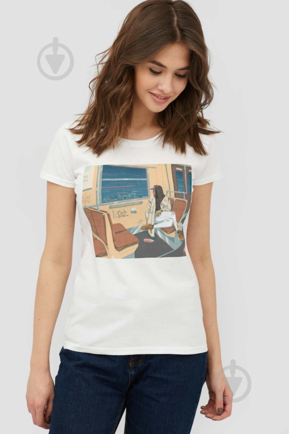 Футболка YAPPI Basic WW1205 р.M білий - фото 1 Футболка YAPPI Basic WW1205 р.M білий - фото 1