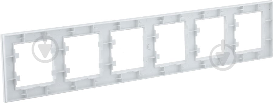 Рамка шестиместная Makel Karea горизонтальная белый - фото 3 Рамка шестиместная Makel Karea горизонтальная белый - фото 3