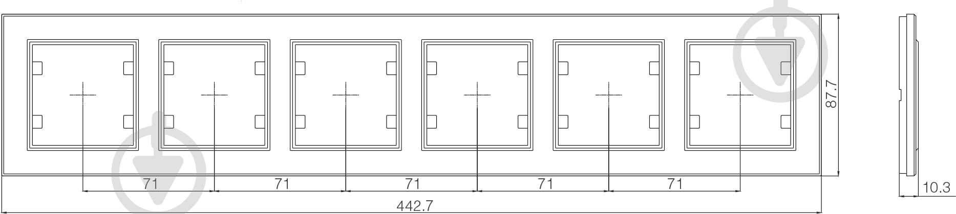Рамка шестиместная Makel Karea горизонтальная белый - фото 4 Рамка шестиместная Makel Karea горизонтальная белый - фото 4