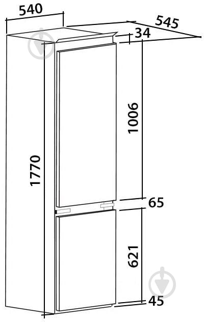 Вбудовуваний холодильник Gunter&Hauer FBL 269 - фото 9