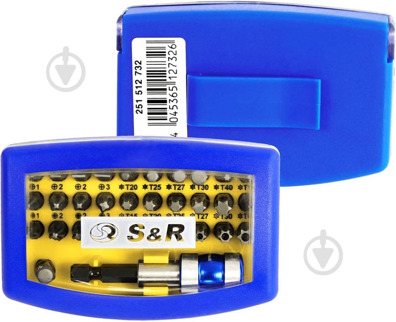 Набір біт S&R із тримачем 32 шт. 251512732 - фото 10