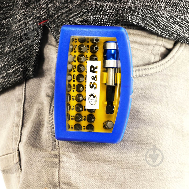 Набір біт S&R із тримачем 32 шт. 251512732 - фото 6