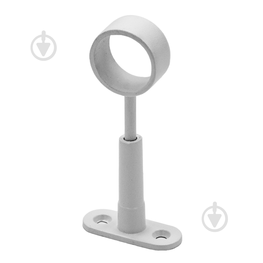 Крепление трубы Homax d25 R-50R WHT дистанционное регулируемо матовое белое - фото 4