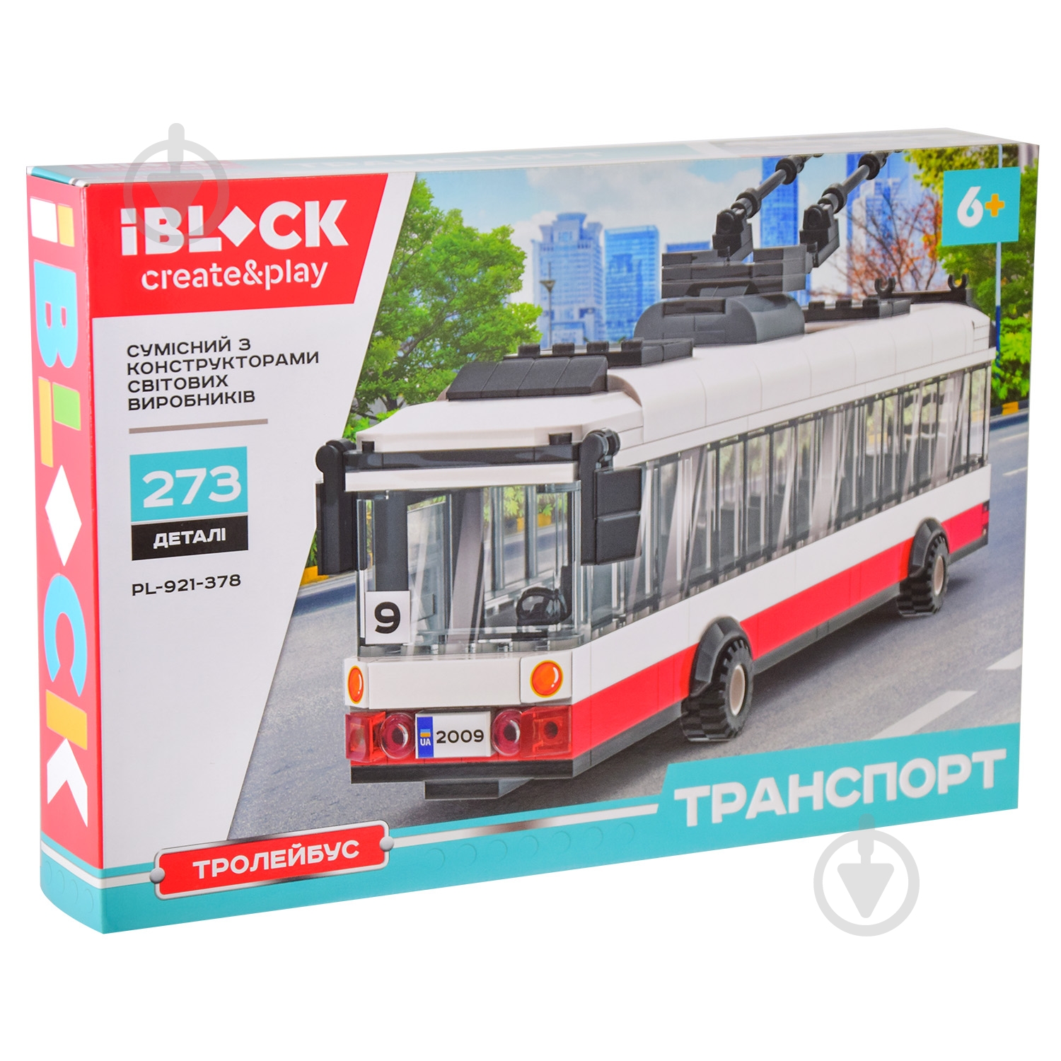 Автоконструктор Iblock Троллейбус PL-921-378 - фото 10