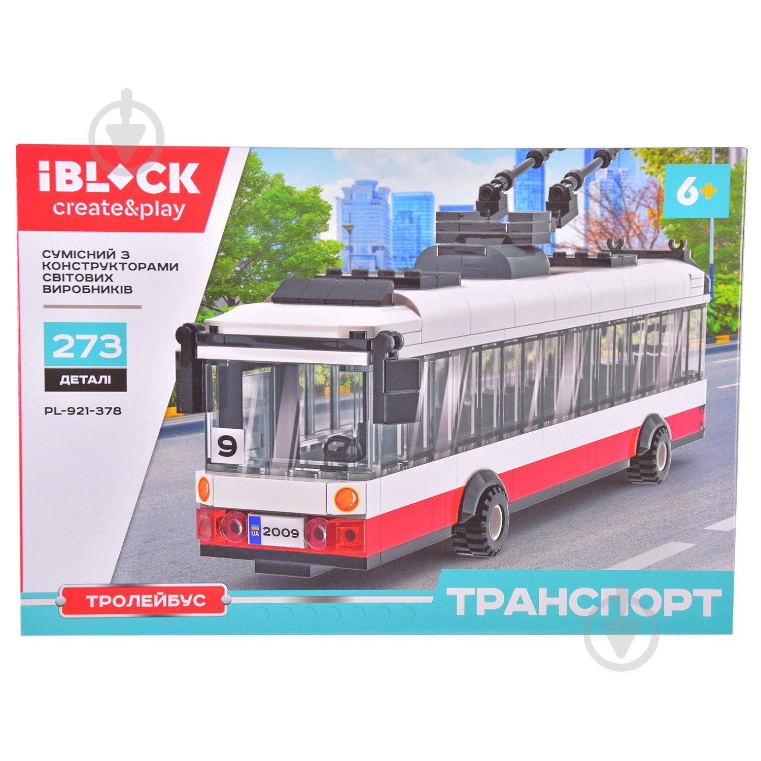 Автоконструктор Iblock Троллейбус PL-921-378 - фото 3