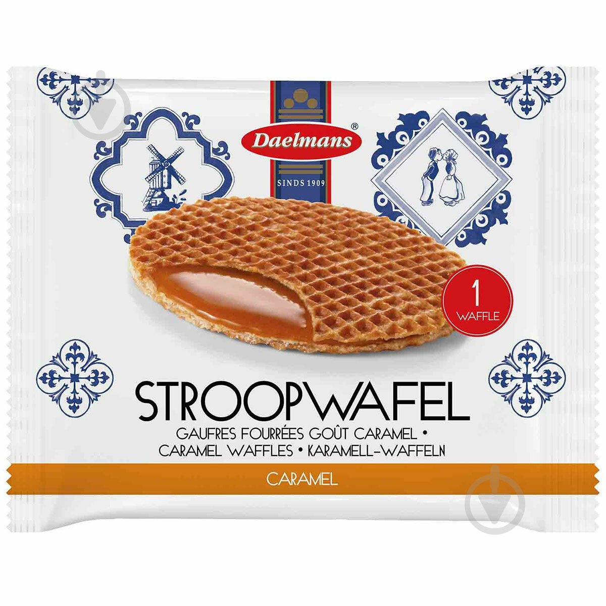 Вафли Daelmans голандские карамель 40 г - фото 1 Вафли Daelmans голандские карамель 40 г - фото 1