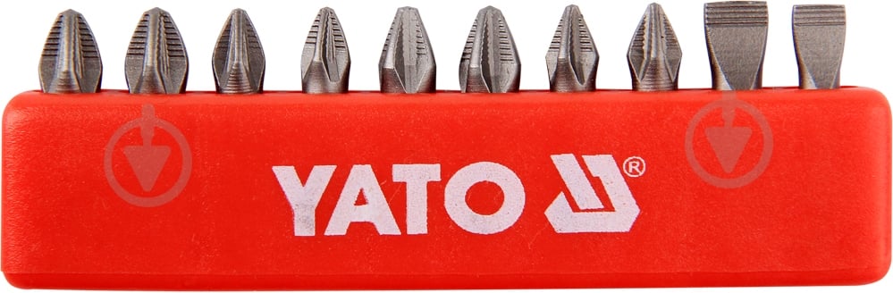 Набор бит YATO блистер 10 шт. YT-0482 - фото 1 Набор бит YATO блистер 10 шт. YT-0482 - фото 1