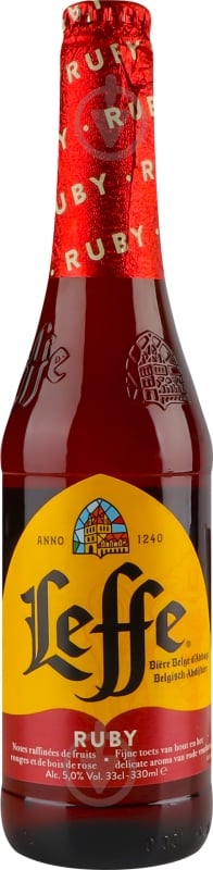 Пиво Leffe янтарное Ruby 5% 0,33 л - фото 1