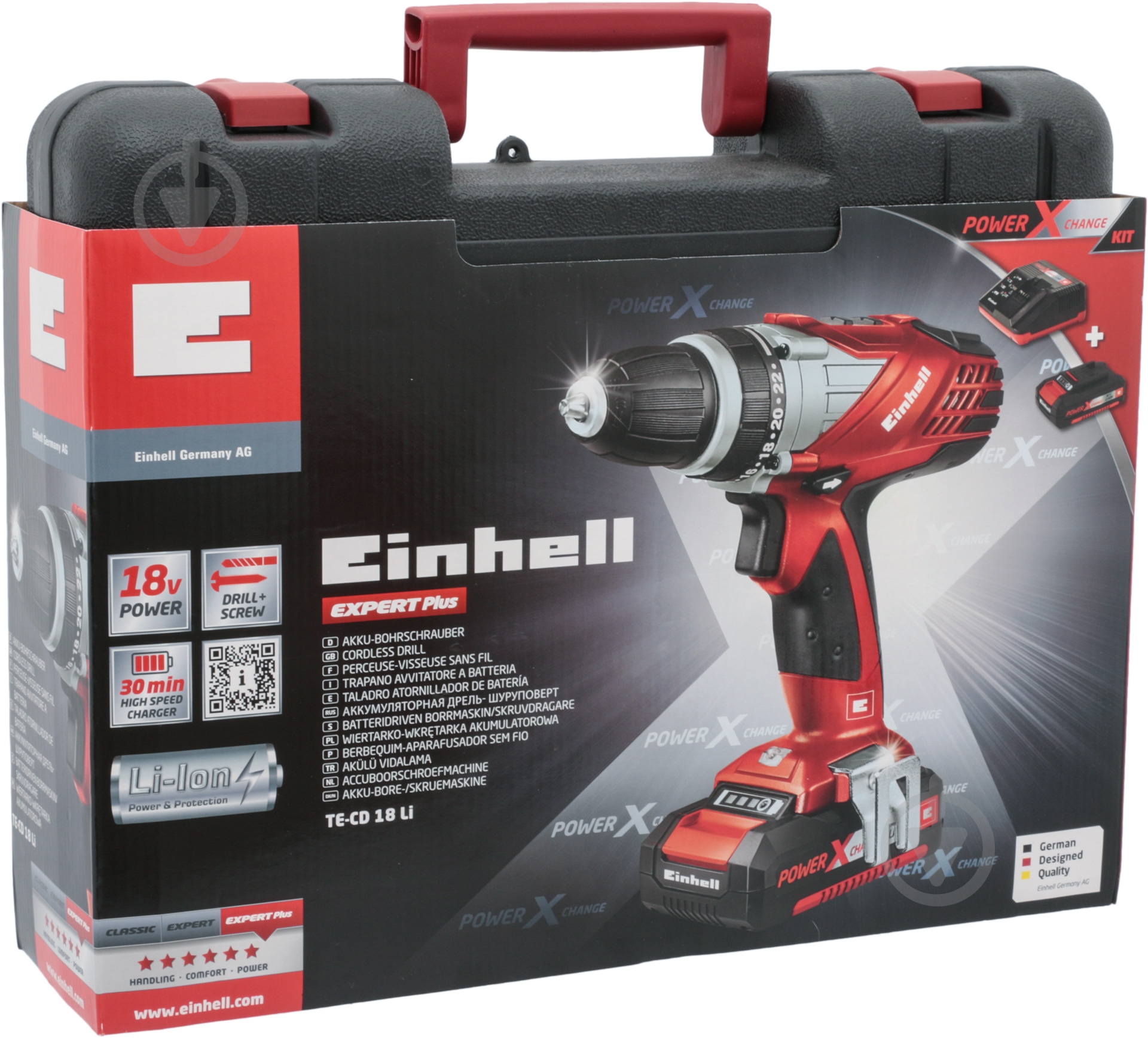 Шуруповерт аккумуляторный Einhell X-Change 4513690 - фото 4 Шуруповерт аккумуляторный Einhell X-Change 4513690 - фото 4