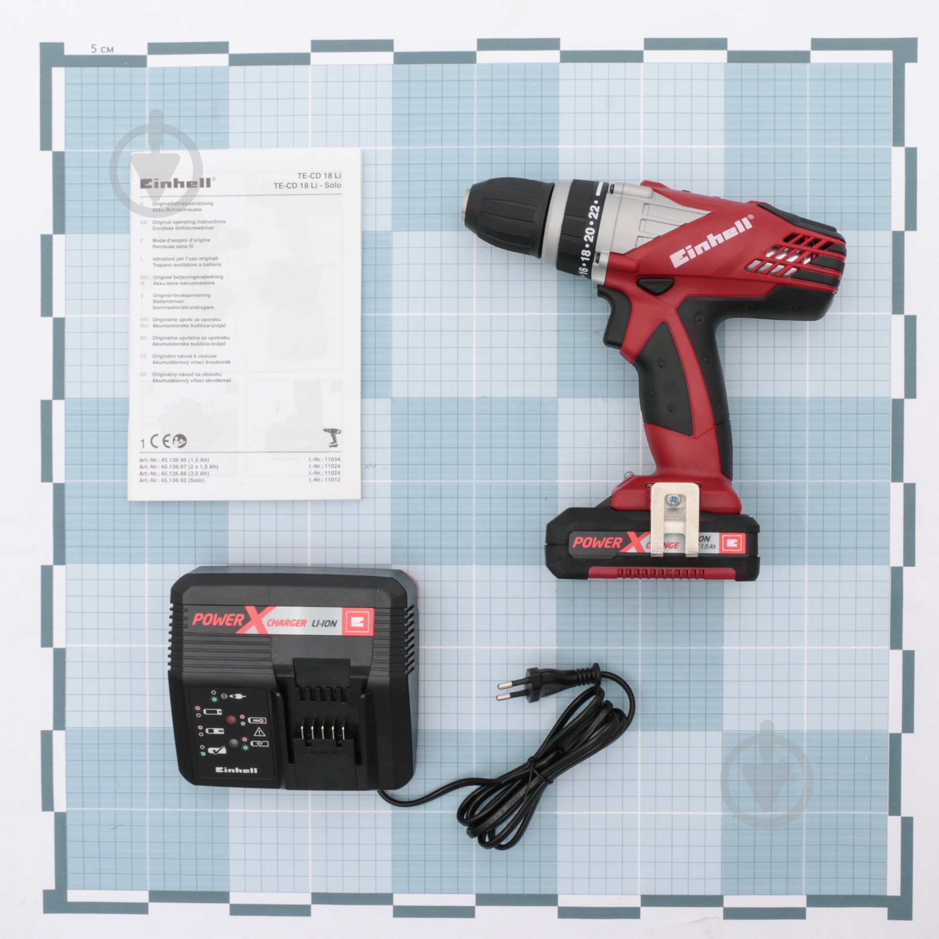 Шуруповерт аккумуляторный Einhell X-Change 4513690 - фото 5 Шуруповерт аккумуляторный Einhell X-Change 4513690 - фото 5