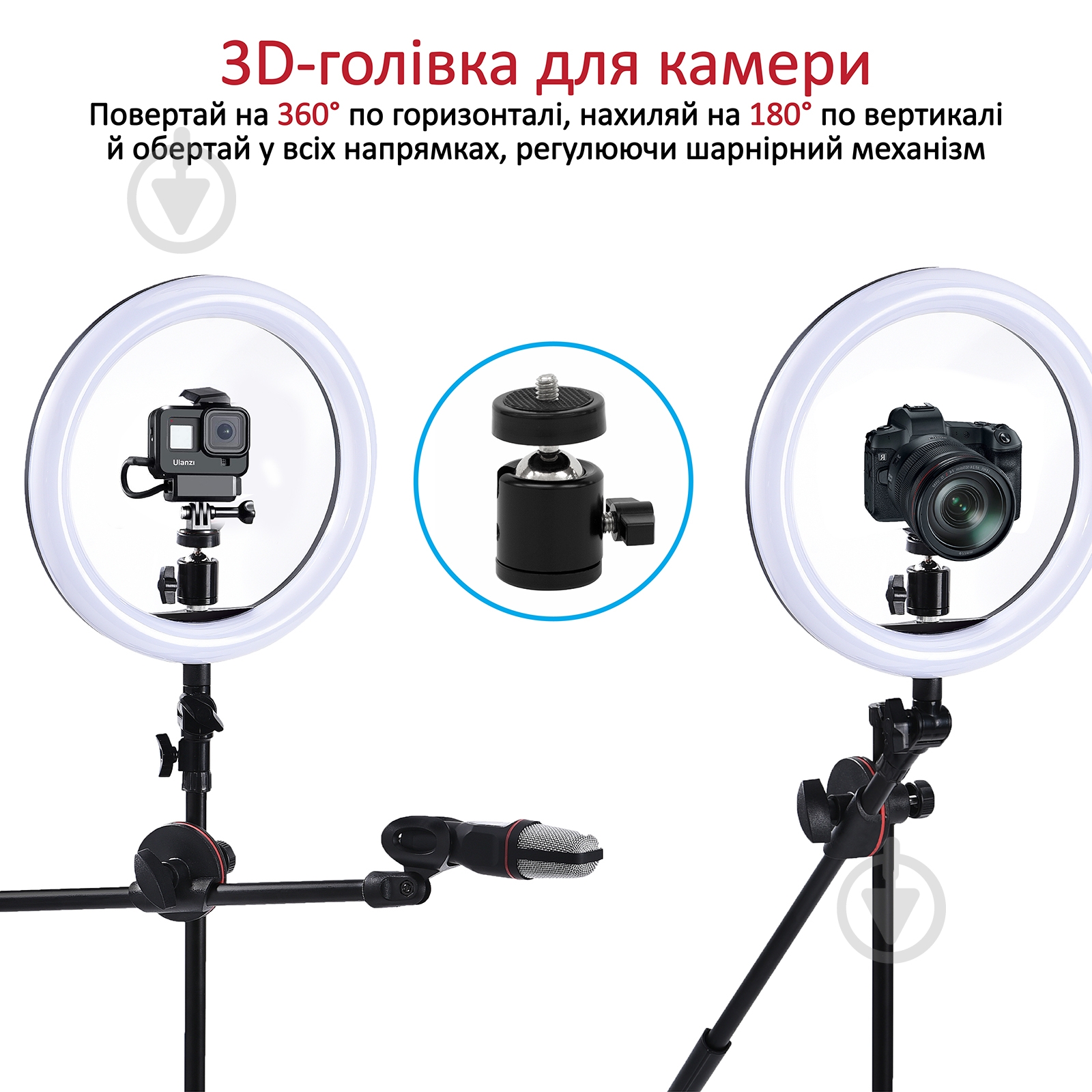 Кольцевой свет Promate VlogPro - фото 4