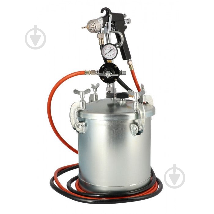 Фарборозпилювач пневматичний Airpress + бак 8,5 літрів 45202 - фото 1 Фарборозпилювач пневматичний Airpress + бак 8,5 літрів 45202 - фото 1
