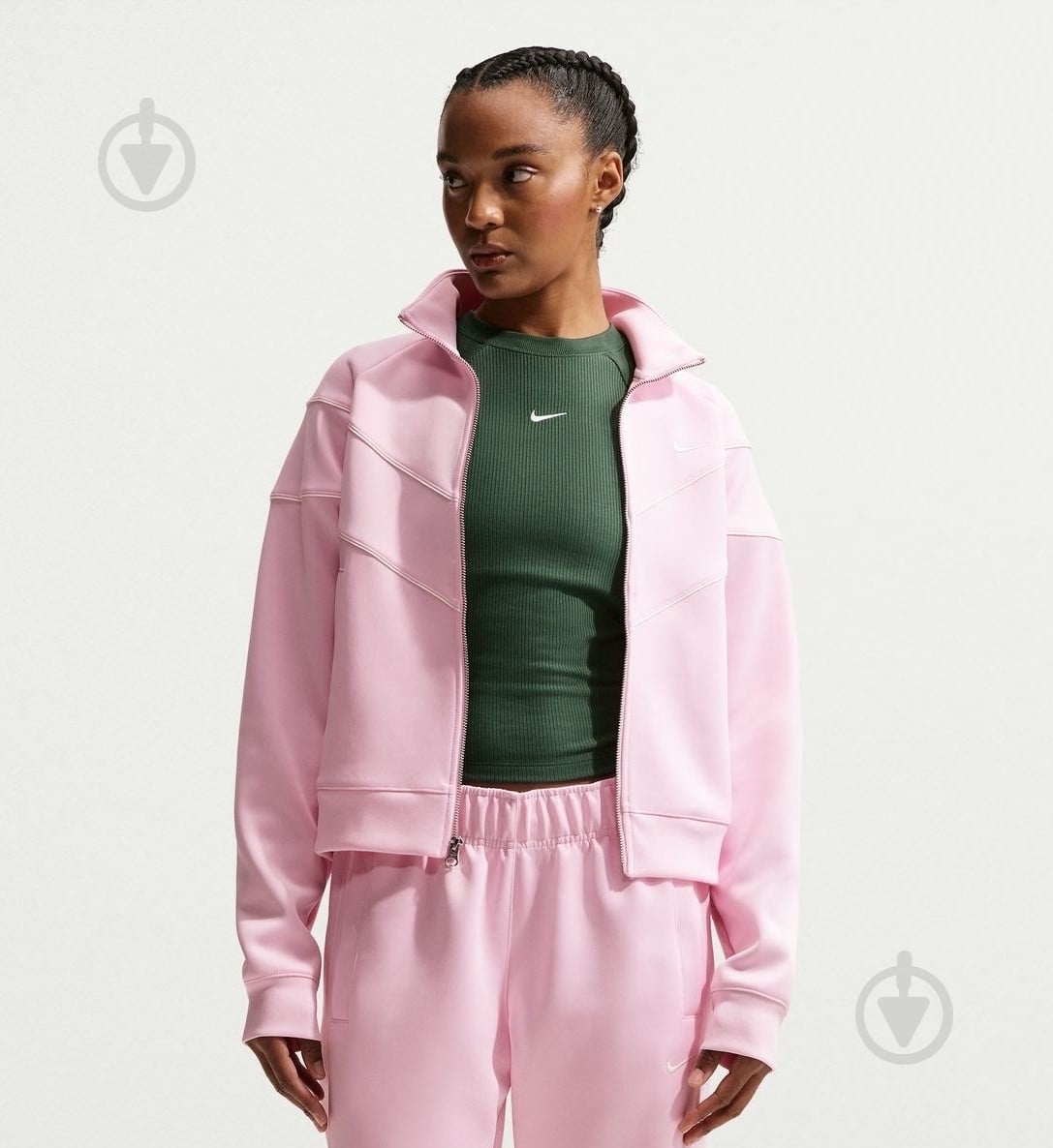 ᐉ Джемпер Nike W NSW NK WR POLY KNIT JKT HJ0975-663 р.L розовый