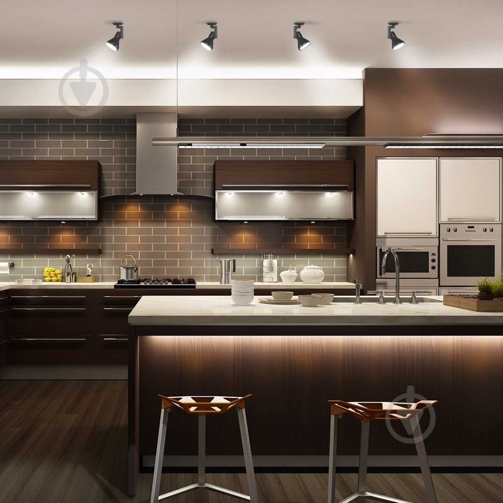 Трековий прожектор LightMaster MLT227 E27 60 Вт чорний - фото 6