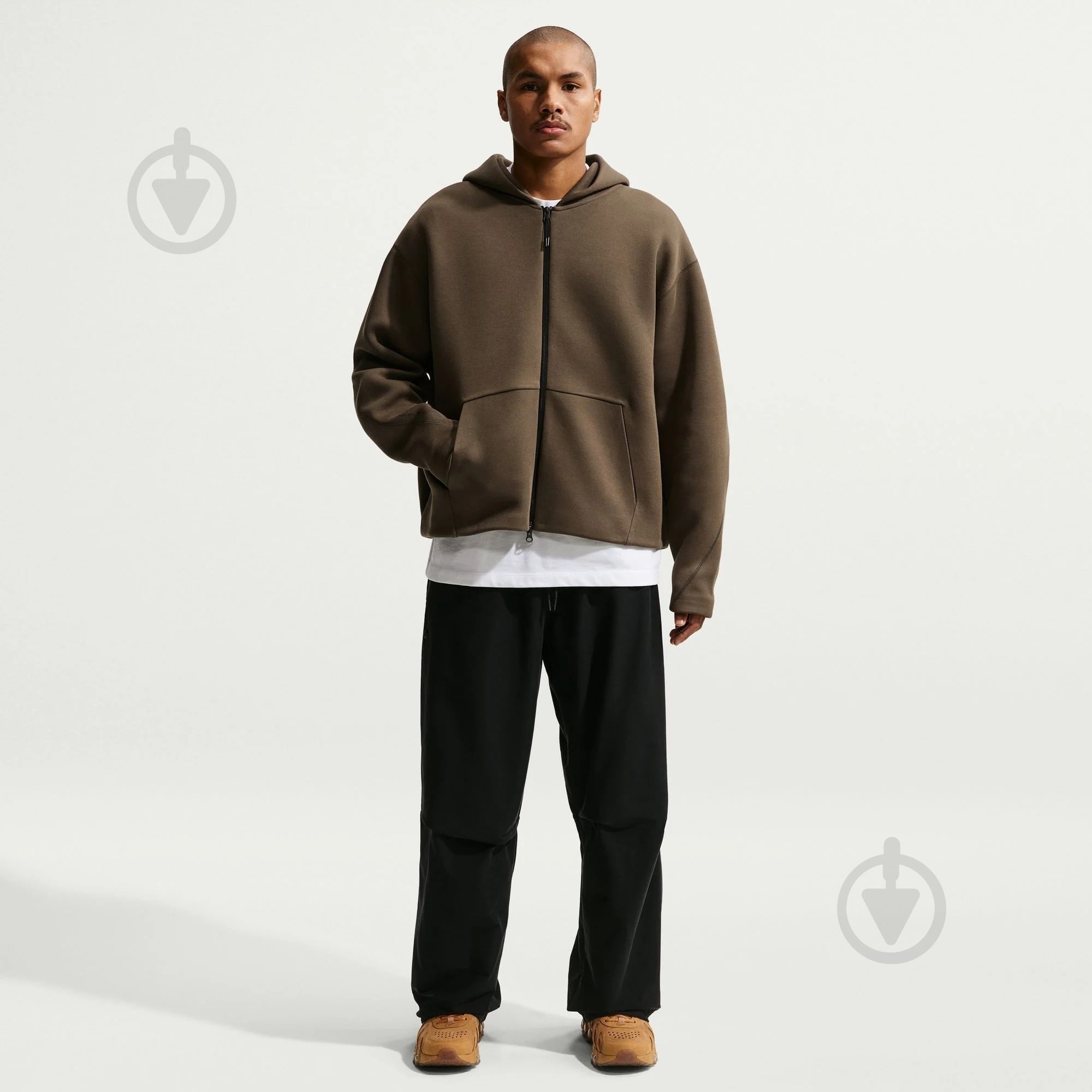 ᐉ Джемпер Nike M NK TCH FLC ERGO FZ IF1319-212 р.2XL коричневый