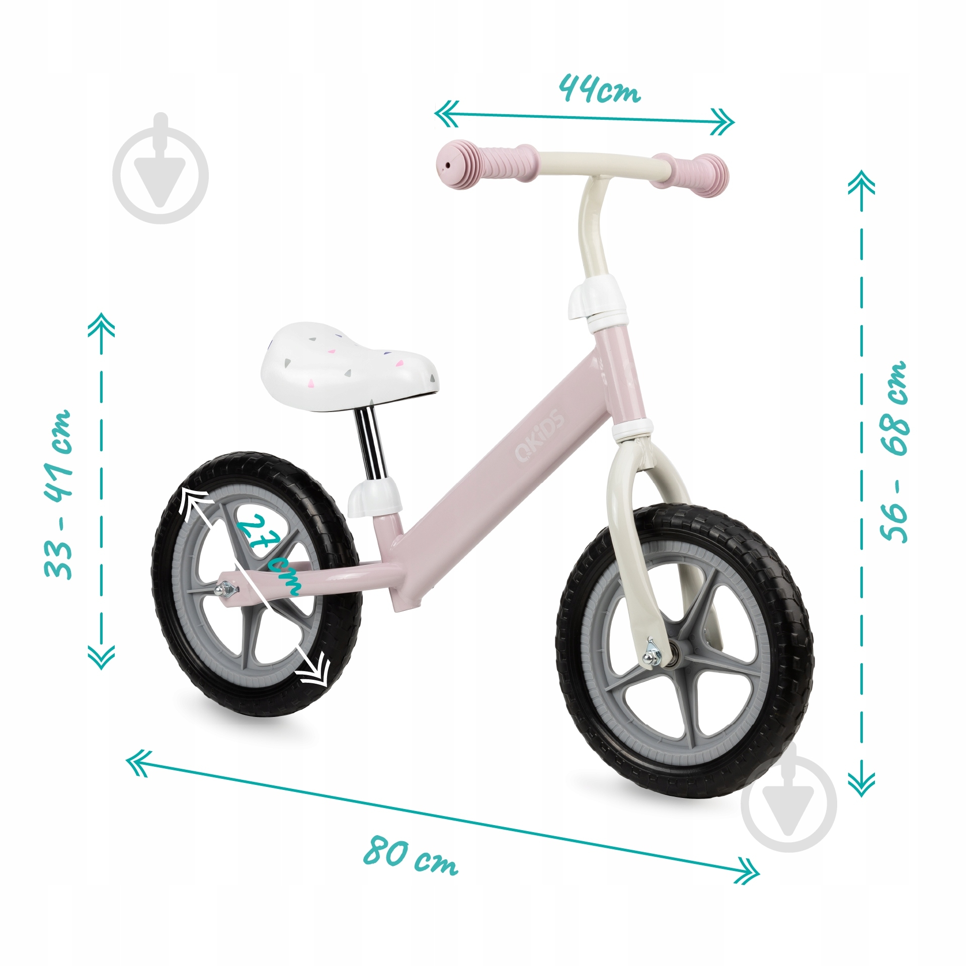 Беговел Qkids Fleet розовый QKIDS00003 - фото 5