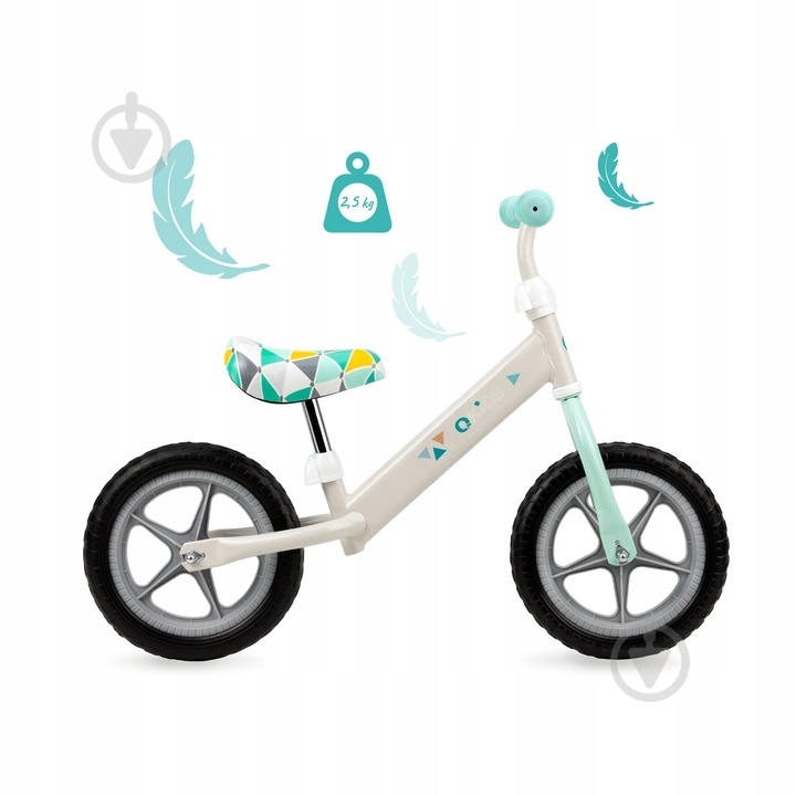 Беговел Qkids Fleet бирюзовый с серым QKIDS00001 - фото 5