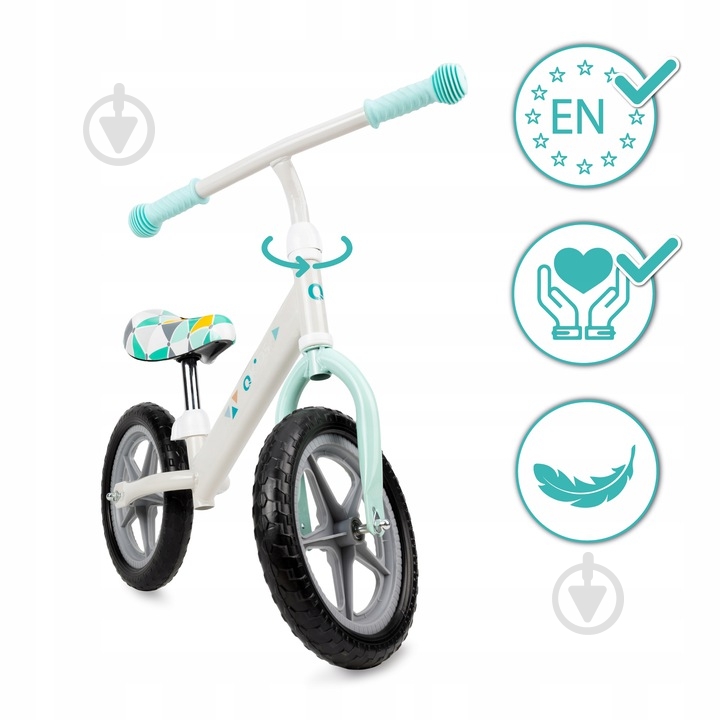 Беговел Qkids Fleet бирюзовый с серым QKIDS00001 - фото 7