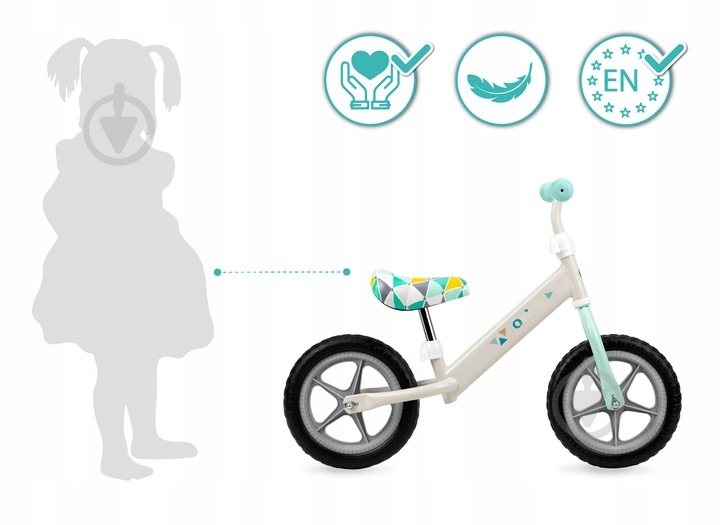 Беговел Qkids Fleet бирюзовый с серым QKIDS00001 - фото 9