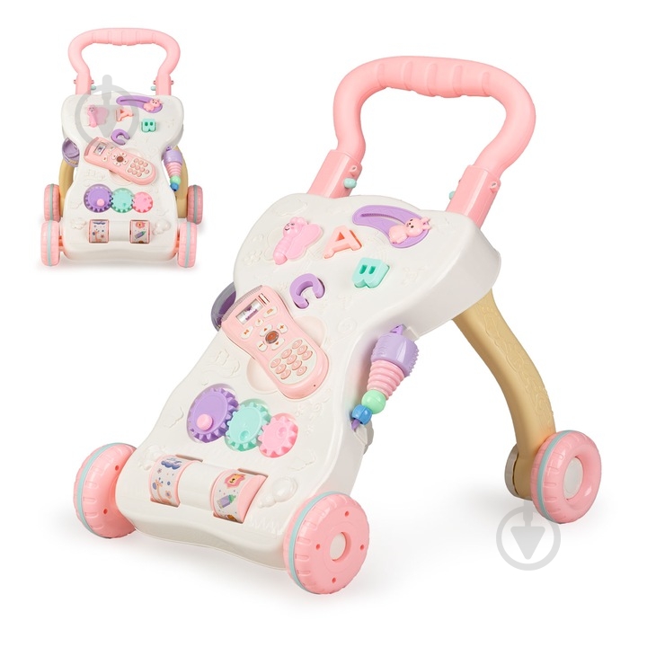Ходунки интерактивные Qkids Pullo pink KIDS00000016 - фото 6 Ходунки интерактивные Qkids Pullo pink KIDS00000016 - фото 6